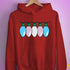 Transgender Pride Flag Christmas Lights Hoodie - Red
